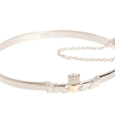 Jewellery Galway Irish Crystal Bangles | Claddagh Silver & Gold Bangle