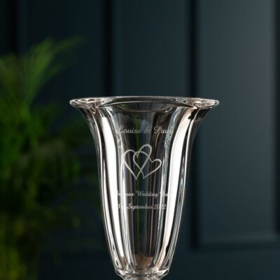 Engraving Galway Irish Crystal Trophies | Engraved Medium Footed Masterpiece Vase