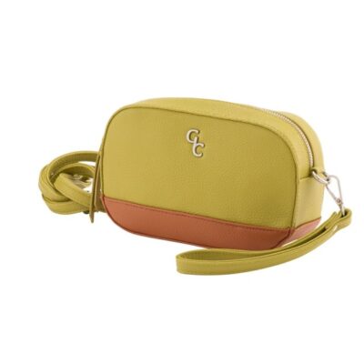 Handbags Galway Irish Crystal Crossbody Bags | Two Tone Cross Body Bag – Lime & Tan