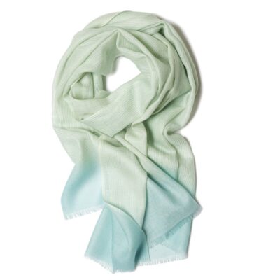 Accessories Galway Irish Crystal Merino Wool Scarves | Sea Mist Stripe Merino Wool Scarf