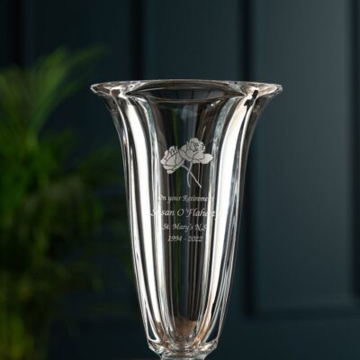 Engraving Galway Crystal Trophies | Engraved Large Footed Masterpiece Vase