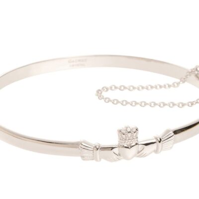 Jewellery Galway Irish Crystal Bangles | Claddagh Silver Bangle