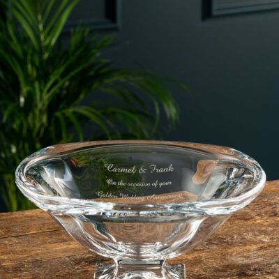 Engraving Galway Crystal Trophies | Engraved Footed Masterpiece Bowl