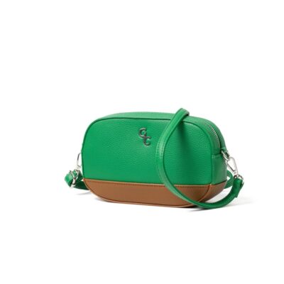 Handbags Galway Irish Crystal Crossbody Bags | Two Tone Cross Body Bag – Green & Tan