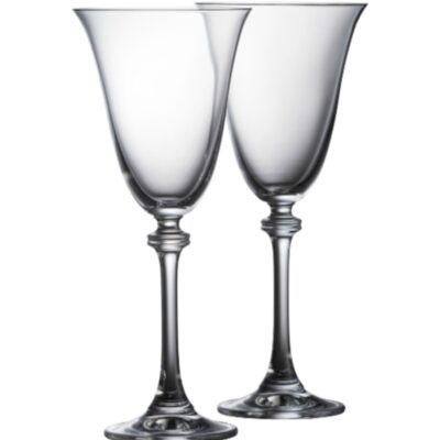 Engraving Galway Crystal Glassware | Engraved Liberty Goblet Glass Pair