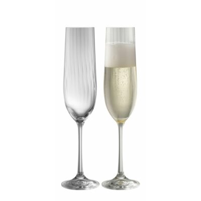 Engraving Galway Irish Crystal Glassware | Engraved Erne Champagne Flute Glass Pair