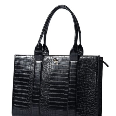 Handbags Galway Irish Crystal Autumn/Winter 2023 Collection | Xl Tote Black Croc Detail