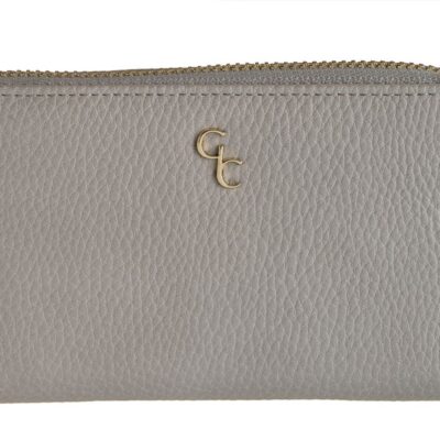 Accessories Galway Irish Crystal Womens Wallets | Grey Ladies Zip Wallet