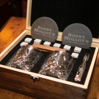 Glassware Galway Irish Crystal WhisOnline Glasses | Engraved Renmore Wooden Boxed Whiskey Gift Set (Glasses & Coasters)