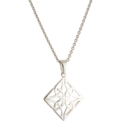 Jewellery Galway Irish Crystal Pendants | Celtic Knot Sterling Silver Pendant