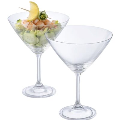 Engraving Galway Crystal Glassware | Engraved Elegance Martini/Cocktail Glass Pair