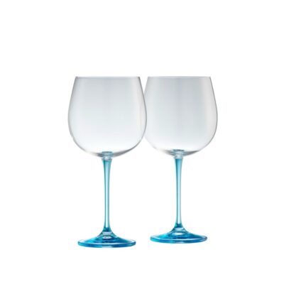 Engraving Galway Crystal Glassware | Engraved Gin & Tonic Glass Pair – Blue