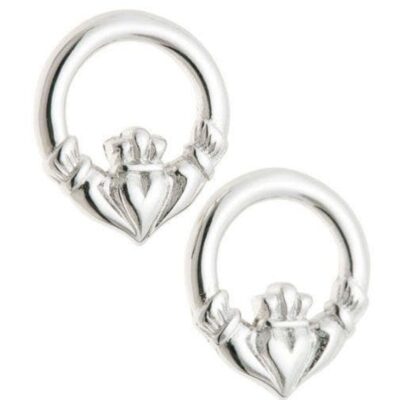 Jewellery Galway Irish Crystal Earrings | Claddagh Sterling Silver Earrings