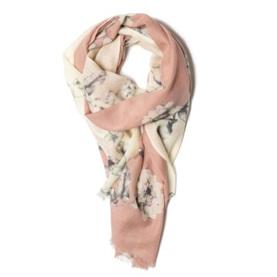 Accessories Galway Irish Crystal Merino Wool Scarves | Pink Blossom Merino Wool Scarf