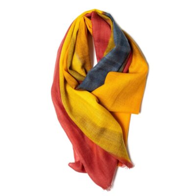 Accessories Galway Irish Crystal Merino Wool Scarves | Crimson, Marigold & Navy Merino Wool Scarf